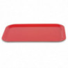 Pladen za serviranje iz poliestra trapezoidne oblike GN 500x325mm rdeče barve - Roltex - Fourniresto