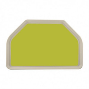 Pladen za serviranje iz poliestra trapez GN 500x325mm zelen - Roltex - Fourniresto
