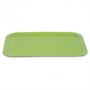 Pladen za serviranje iz poliestra trapez GN 500x325mm zelen - Roltex - Fourniresto