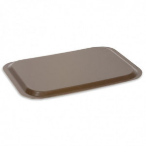 Pladen za serviranje iz poliestra trapez GN 500x325mm zelen - Roltex - Fourniresto