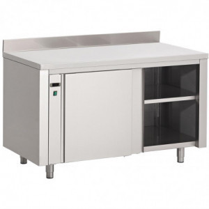 Ogrevana omarica iz nerjavečega jekla z opiralom - Š 2000 x G 700mm - Gastro M