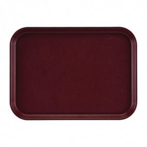 Pravokotni protizdrsni pladenj iz steklenih vlaken EpicTread Bordeaux 350mm - Cambro - Fourniresto