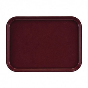 Pravokotni protizdrsni pladenj iz steklenih vlaken EpicTread Bordeaux 350mm - Cambro - Fourniresto