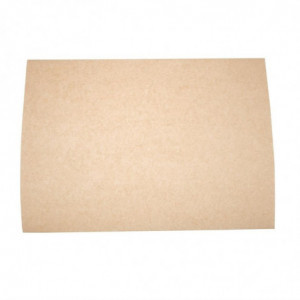 Papir za peko brez beljenja, kompostabilen - D 380 x Š 275 mm - Paket 500 - Vegware