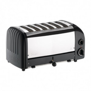 Toaster 6 rezin Vario - Črna - Dualit