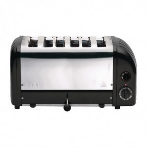 Toaster 6 rezin Vario - Črna - Dualit