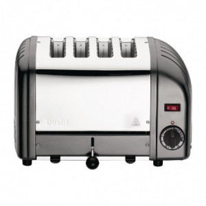 Toaster 4 rezine Antracit Vario - Dualit