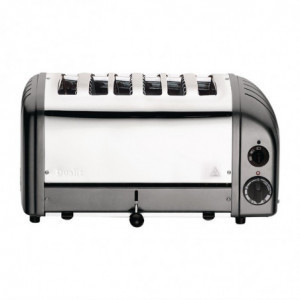 Toaster 6 rezin Antracit - Dualit