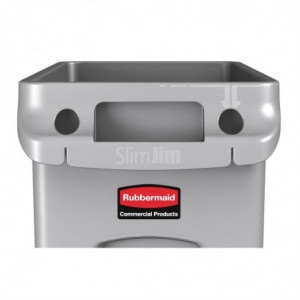 Zbiralec Slim Jim iz plastike - 60L - Rubbermaid