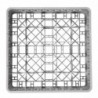 Omarica za kozarce 25 predalov - 500x500mm - Vogue