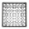 Omarica za kozarce 36 predalov - 50 x 50 cm - Vogue
