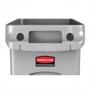 Sivi zaboj Slim Jim - 87L - Rubbermaid