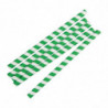 Slamice za smoothie iz papirja - zelene - dolžina 210 mm - paket 250 - Fiesta Green