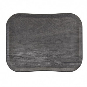 Plošča iz poliestra Century, naravni videz hrastovega lesa sive barve - 330 x 430 mm - Cambro - Fourniresto