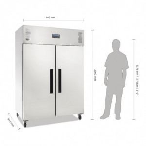 Pozitivna hladilna omara GN z dvojnimi vrati serije G - 1200L - Polar