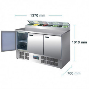 Pult za pripravo hladnih pic in solat serija G - 390L Polar - Fourniresto