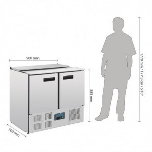 Hladilna vitrina - 240L - Polar - Fourniresto