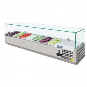 Hladilna vitrina za sestavine serije G - 7X GN 1/4 - Polar - Fourniresto