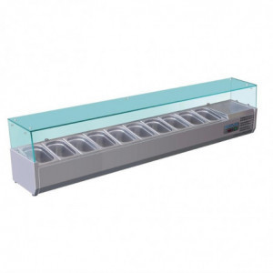 Hladilna vitrina za sestavine serije G - 10 X GN 1/4 - Polar - Fourniresto