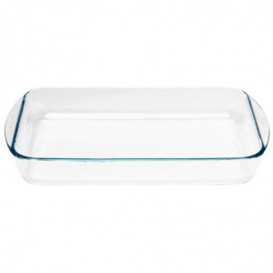 Pečatna posoda pravokotne oblike iz stekla - D 350 x Š 230 mm - Pyrex