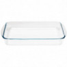 Pečatna posoda pravokotne oblike iz stekla - D 350 x Š 230 mm - Pyrex
