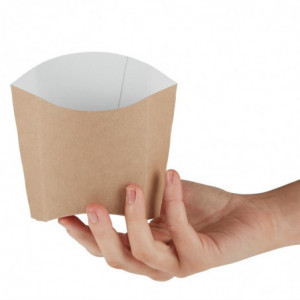 Škatle za srednje velike kompostabilne kraft papirnate posode za pomfri - Paket 1000 - Colpac - Fourniresto