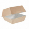 Velike kompostabilne škatle za burgerje Kraft - P 135mm - Paket 250 - Colpac