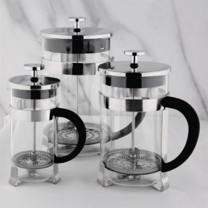 Cafetiera s stiskalnico iz nerjavečega jekla, 12 skodelic - 1500 ml - Olympia