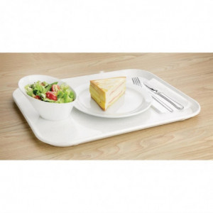 Pladen samopostrežni iz steklenih vlaken svetlo sive barve 355 x 460 mm - Olympia KRISTALLON - Fourniresto