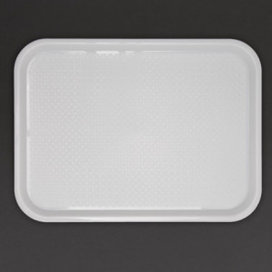 Plastični pladenj za hitro prehrano bel 345 x 265 mm - Olympia KRISTALLON - Fourniresto