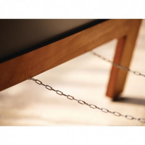 Trotovna tabla s lesenim okvirjem 850 x 500 mm - Olympia - Fourniresto