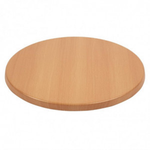 Miza s krožno ploščo iz bukovega lesa - Ø 600 mm - Bolero