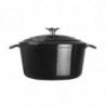 Cocotte Okrogla Črna - 3,2L - Vogue