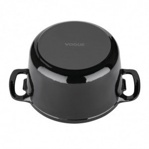 Cocotte Okrogla Črna - 3,2L - Vogue