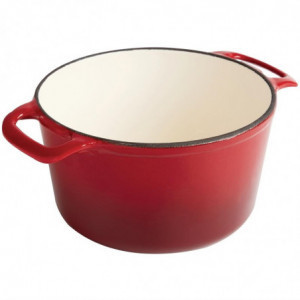 Cocotte Okrogla Rdeča - 3,2L - Vogue