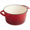 Cocotte Okrogla Rdeča - 3,2L - Vogue