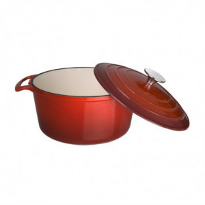 Cocotte Okrogla Rdeča - 3,2L - Vogue