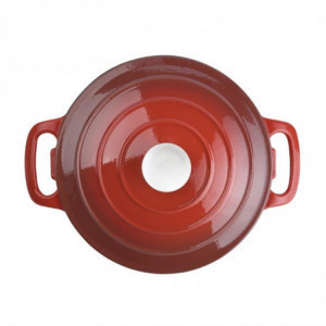 Cocotte Okrogla Rdeča - 3,2L - Vogue