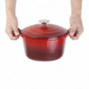 Cocotte Okrogla Rdeča - 3,2L - Vogue