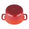 Cocotte Okrogla Rdeča - 3,2L - Vogue