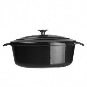 Cocotte Ovalna Črna - 5L - Vogue