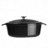 Cocotte Ovalna Črna - 5L - Vogue