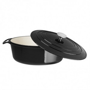 Cocotte Ovalna Črna - 5L - Vogue