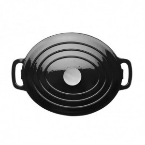 Cocotte Ovalna Črna - 5L - Vogue