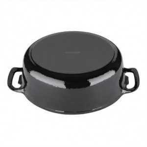 Cocotte Ovalna Črna - 5L - Vogue