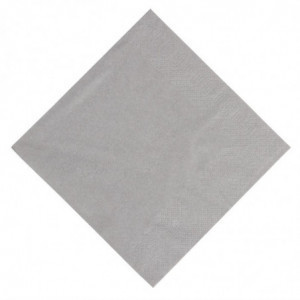 Brisače za prigrizke iz sive granitne kompostabilne biorazgradljive tkanine - 3 plasti - 30x30 - Paket 1000 - FourniResto - Four