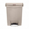 Koš za smeti s pedalom Slim Jim Beige - 30L - Rubbermaid