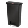 Koš za smeti s pedalom Slim Jim črne barve - 50L - Rubbermaid