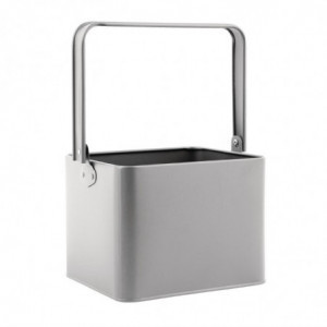 Kovinska siva miza - 180x155x135mm - Olympia - Fourniresto