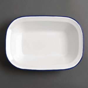 Servirna posoda iz emajliranega jekla 280x190x55mm - Komplet 6 - Olympia - Fourniresto